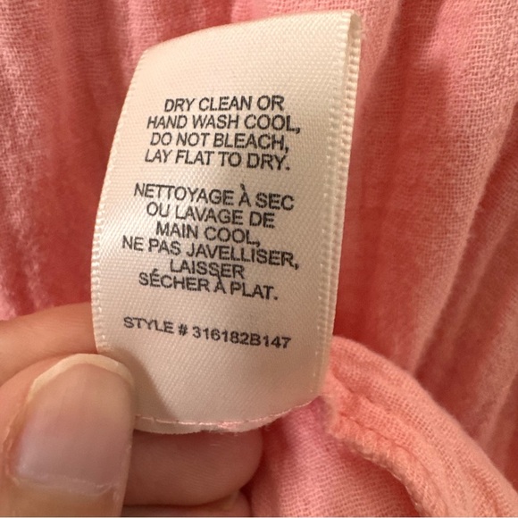 NWT Rebecca Taylor Peach Off the Shoulder Gauze Top Size 8 - Picture 11 of 11